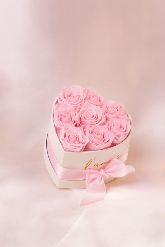 Rose Heart Pink Small