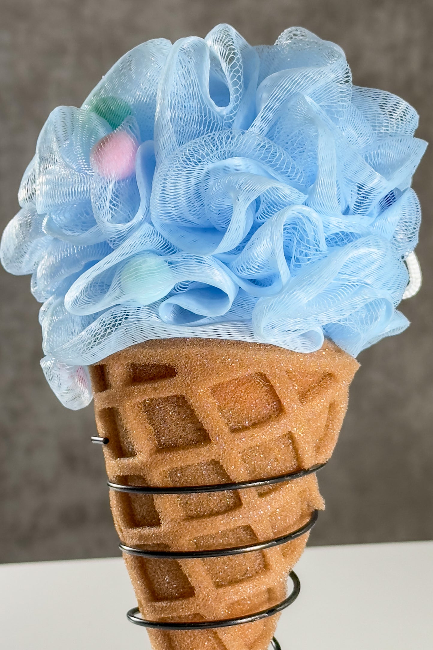 π¦ Frosted Bliss β Blueberry Whip Bath Pouf ππ«