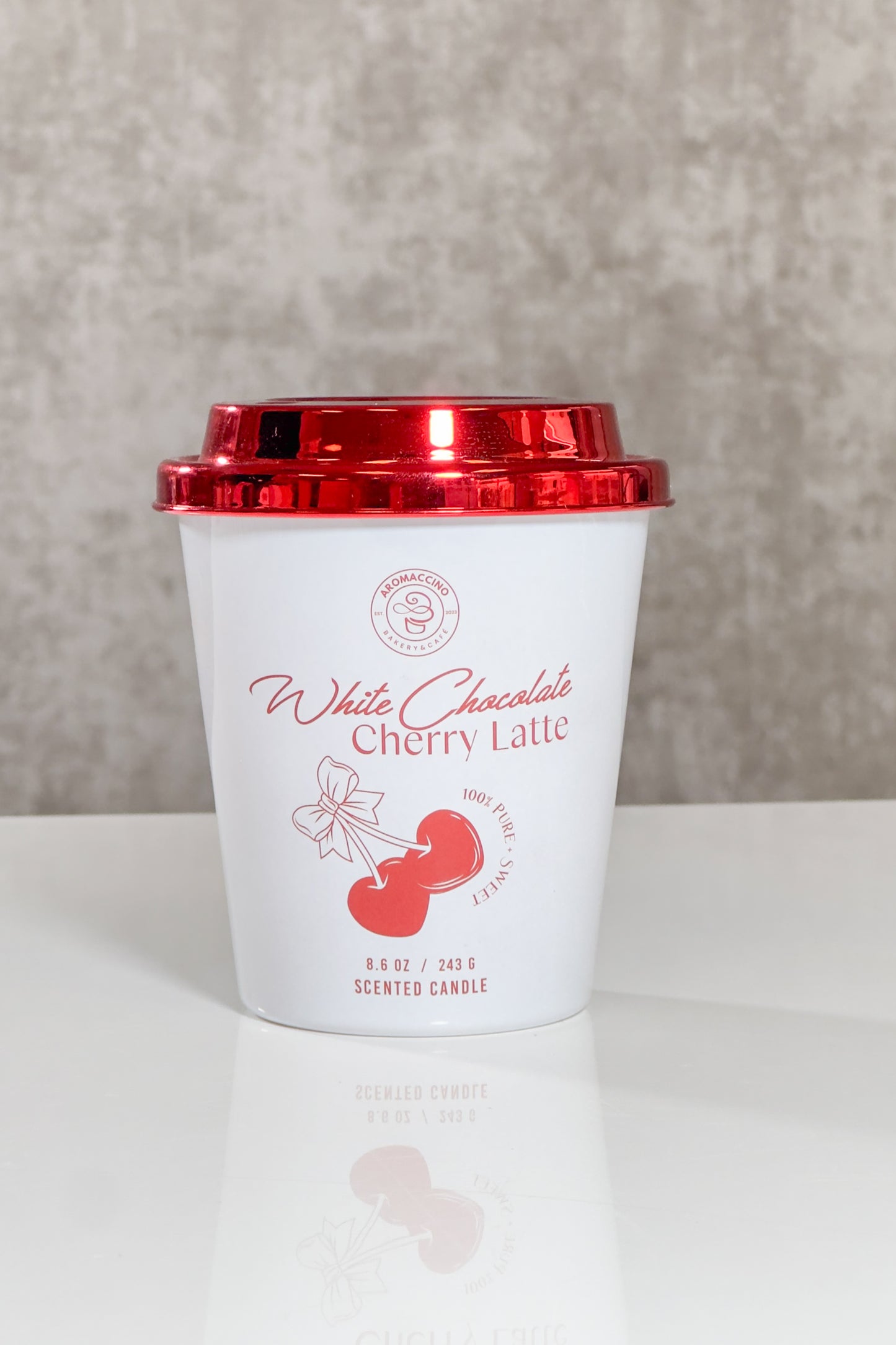 Cherry Kiss Latte Candle πβπ