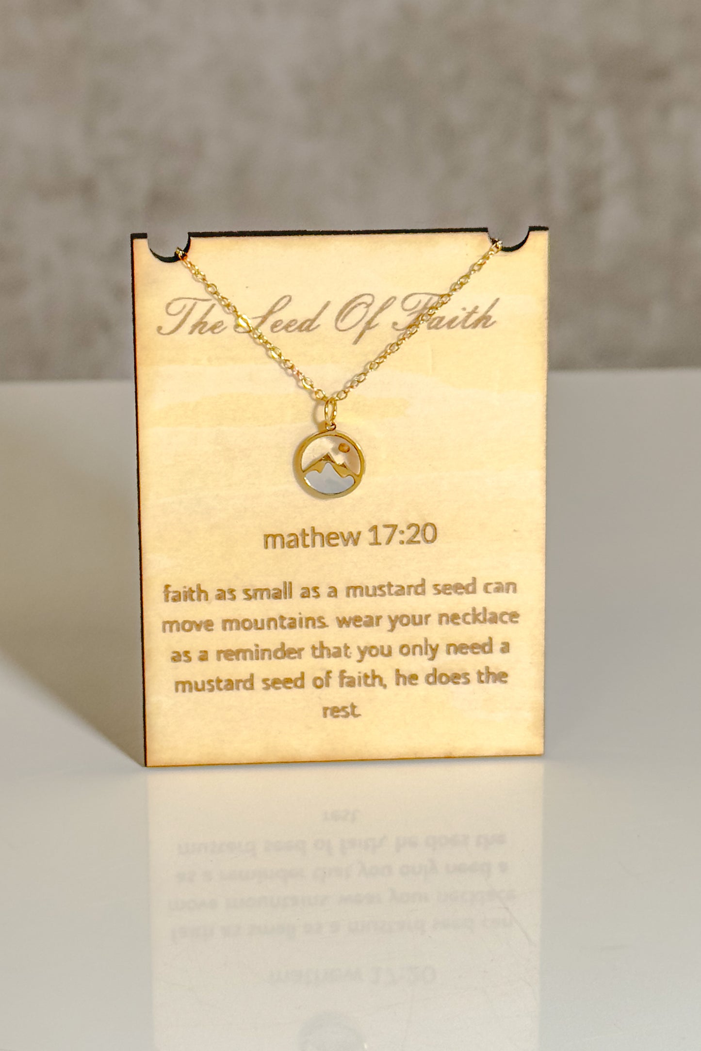 Mountain-Moving Faith Necklace ⛰️✨