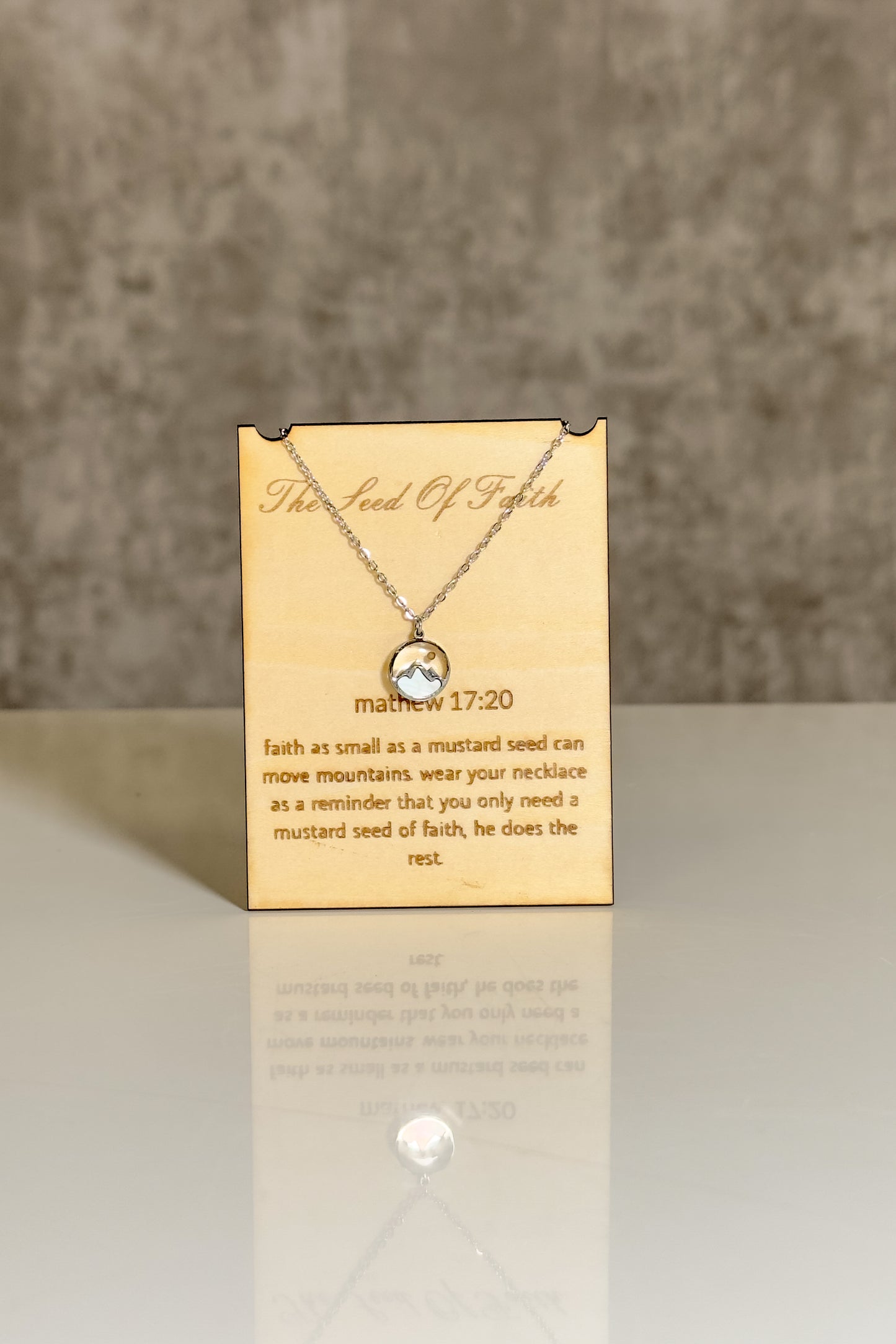 Mountain-Moving Faith Necklace ⛰️✨