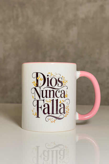 Dios Nunca Falla Mug 💖🙏☕️
