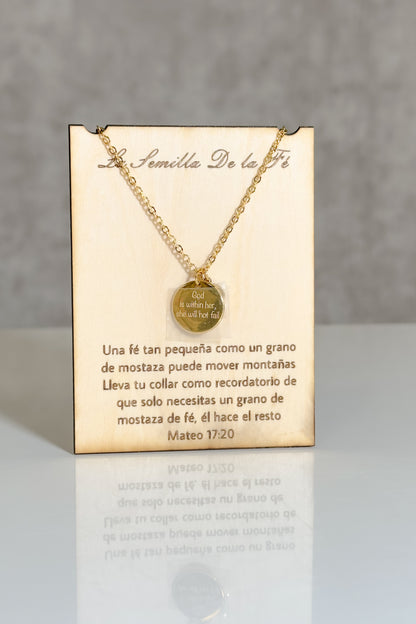 Dios Está en Ella Necklace 🌟🌱💫