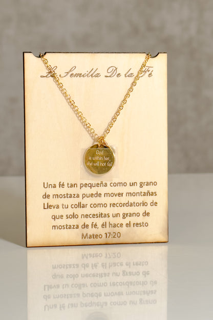 Dios Está en Ella Necklace 🌟🌱💫