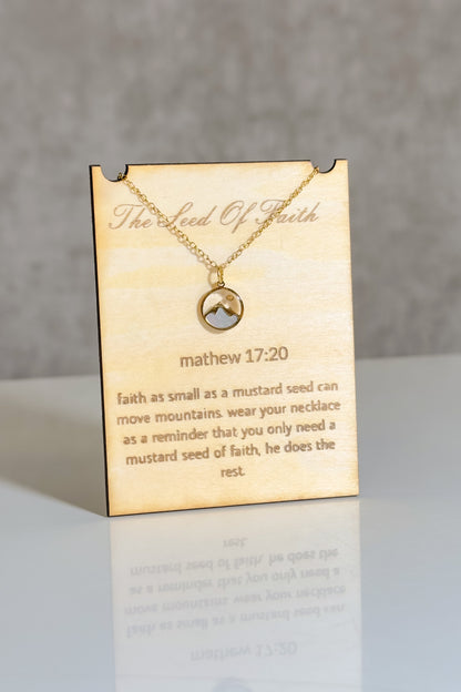 Mountain-Moving Faith Necklace ⛰️✨