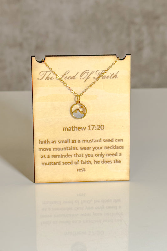 Mountain-Moving Faith Necklace ⛰️✨