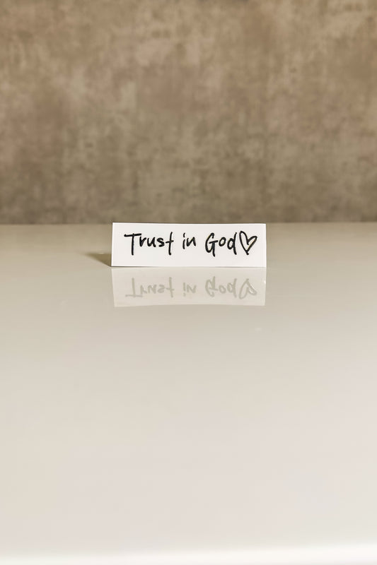 Trust in God Sticker 🤍✨🙏